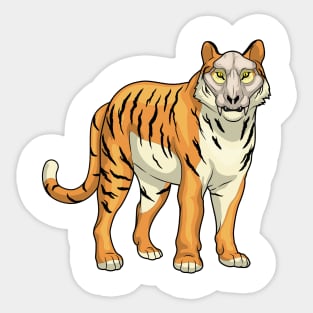 Tiger Skull Mask Sticker